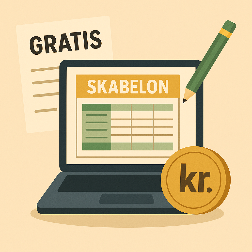 Gratis regnskabsskabelon — se præcis hvor dine penge bliver af