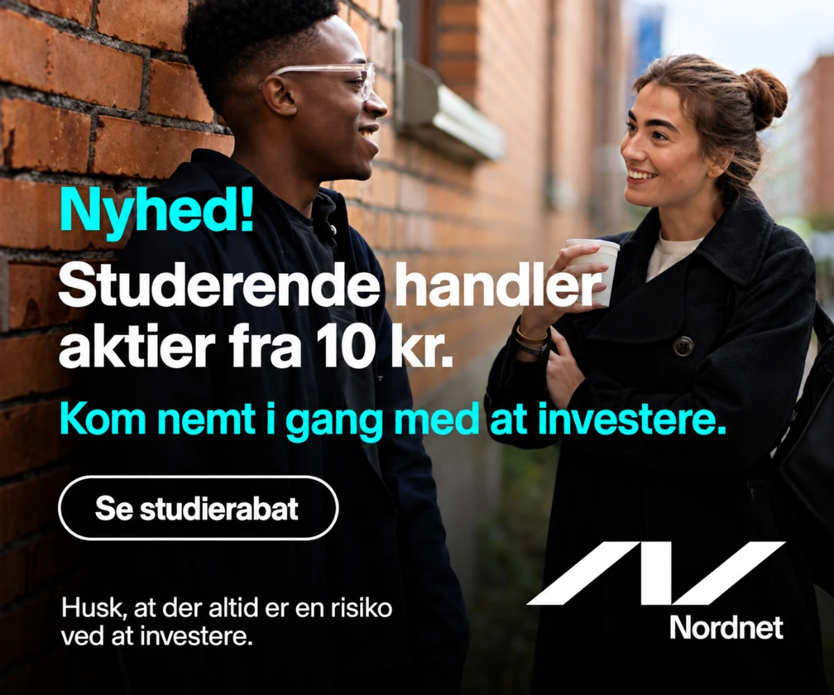 Nordnet: Studerende handler aktier fra 10 kr.
